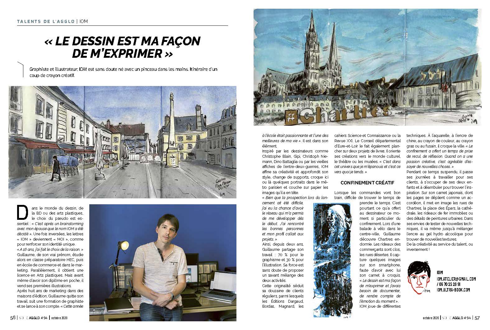 Interview de Iom dans le magazine Votre Agglo
