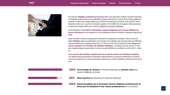 Drone Expertise Centre : site web (2020)