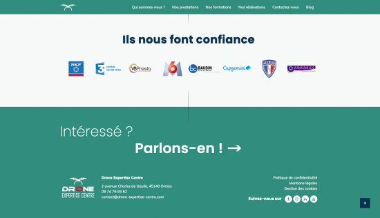 Drone Expertise Centre : site web (2020)
